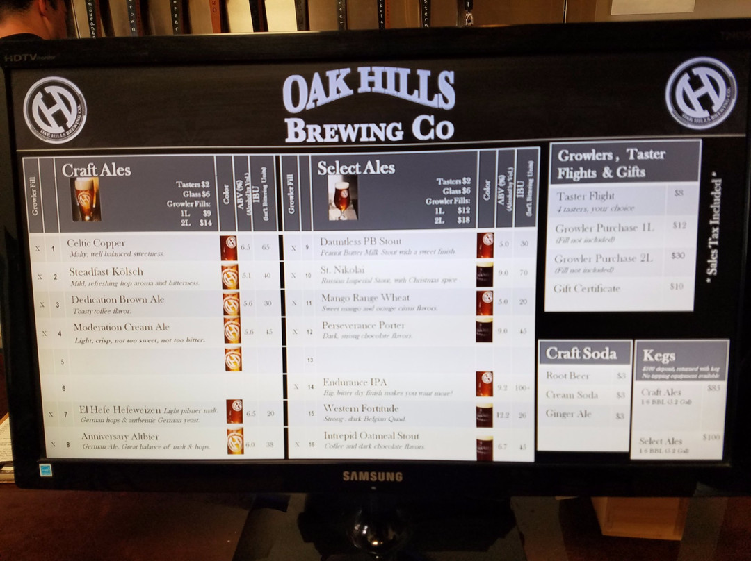 Oak Hills Brewing Company-希斯皮里亚必去景点