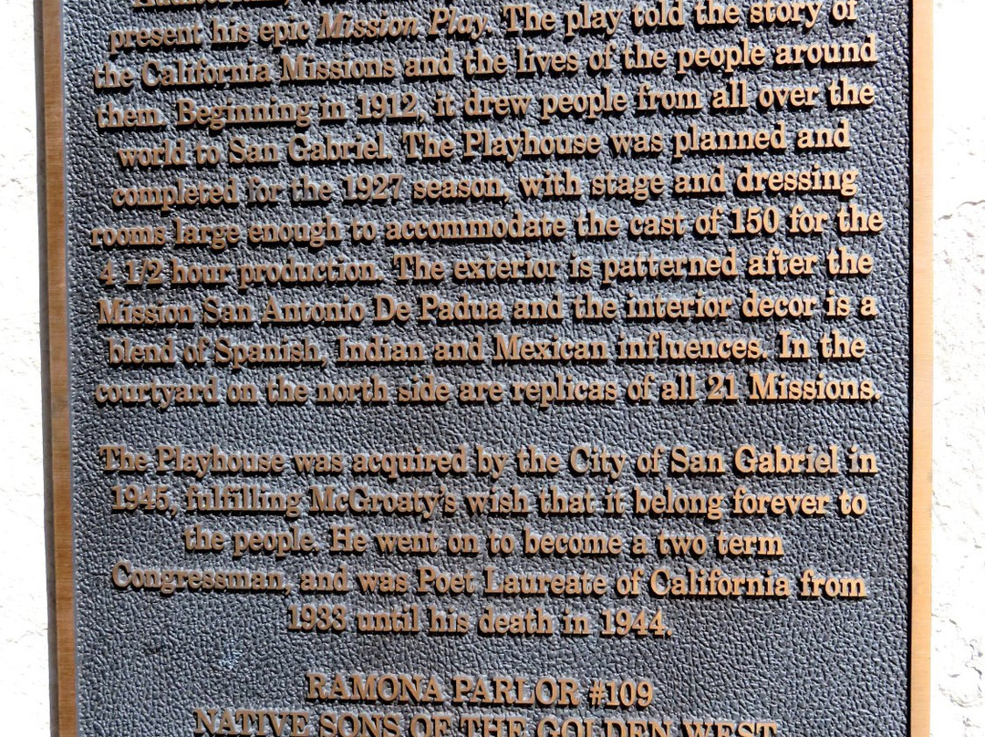 San Gabriel Mission Playhouse景点图片