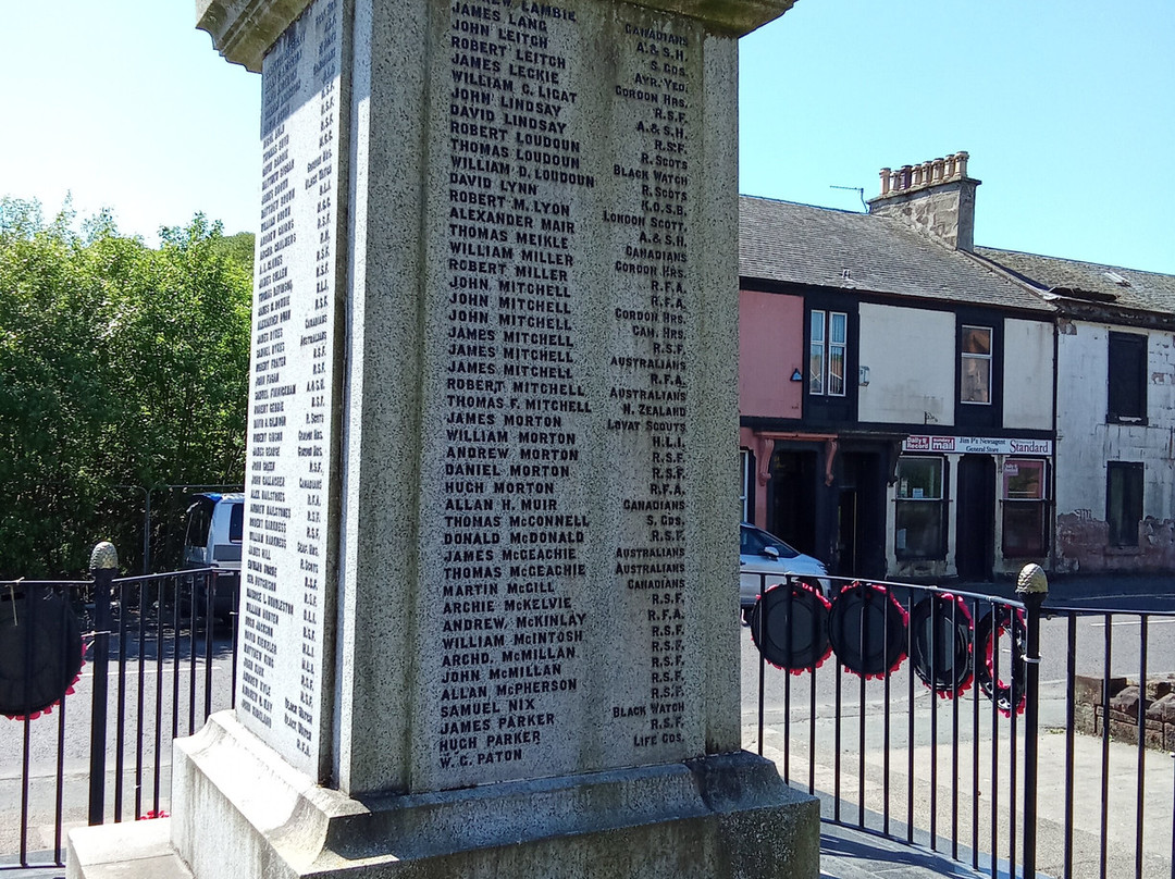 War Memorial Newmilns and Greenholm-Newmilns必去景点