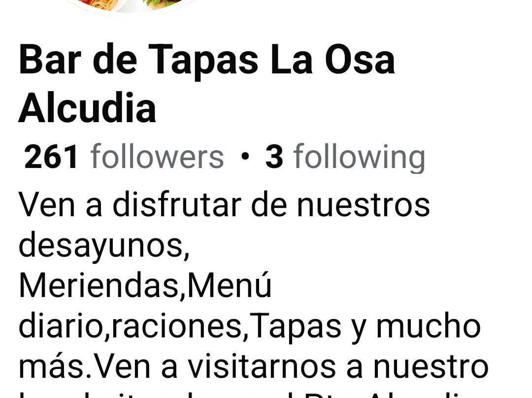 Bar De Tapas La Osa