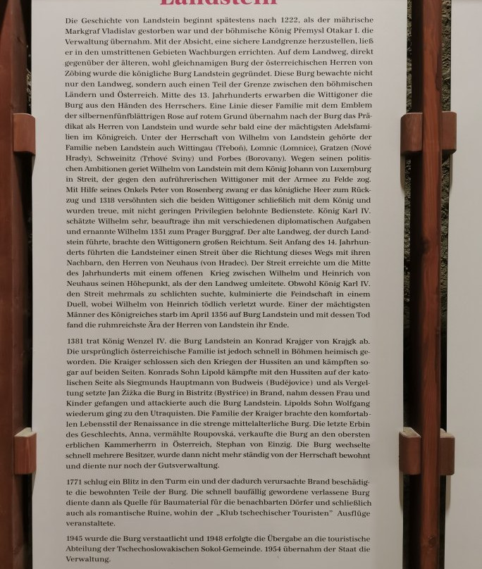 Státní Hrad Landštejn-Slavonice必去景点