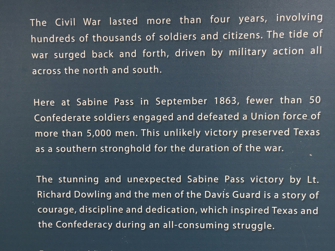 Sabine Pass Battleground State Historic Site-Port Arthur必去景点