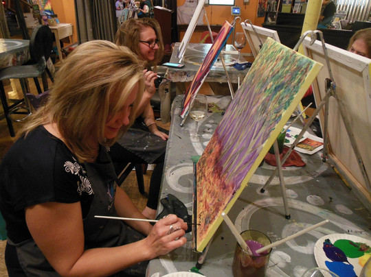 Bottle & Bottega by Painting with a Twist-芝加哥必去景点