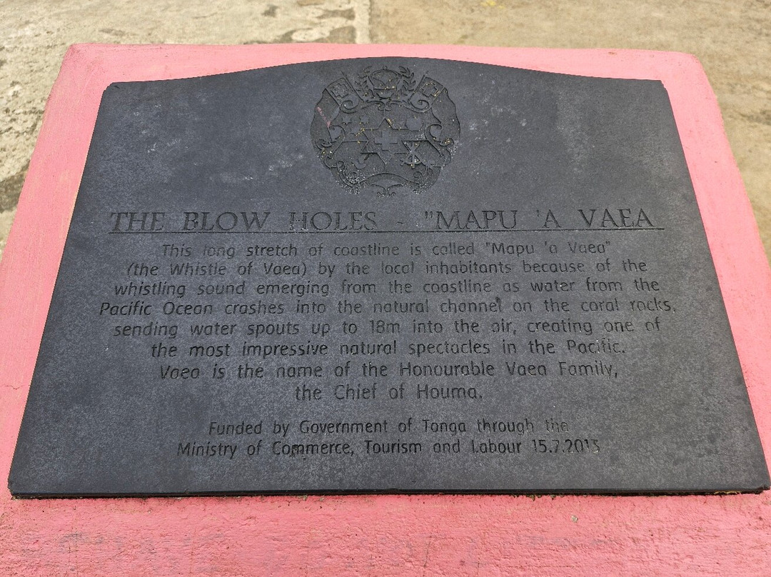 Mapu'a 'a Vaea Blowholes-Tongatapu Island必去景点