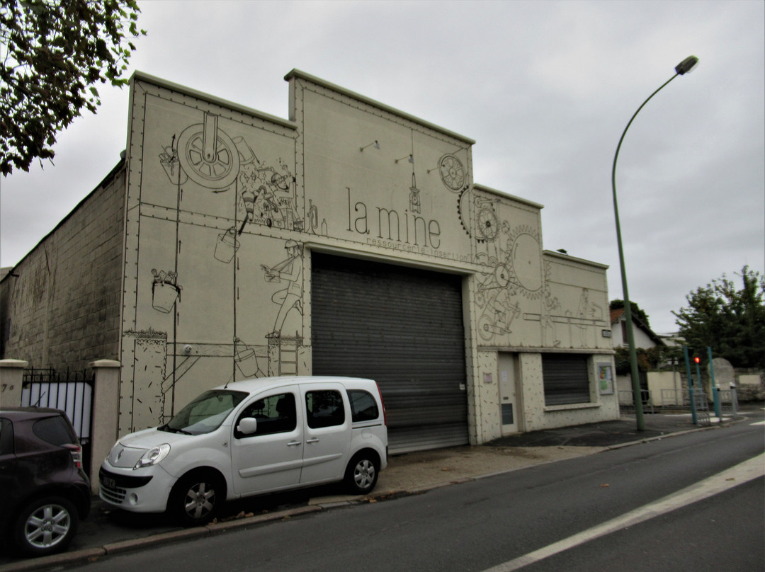 Fresque "Ressourcerie La Mine"景点图片