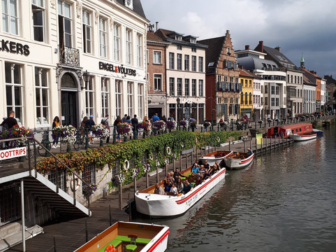 Boat in Gent-根特必去景点