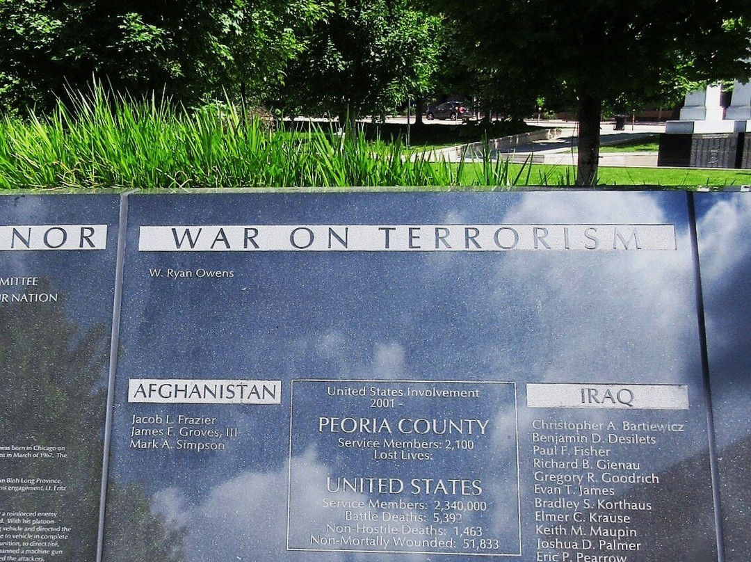 Courthouse Plaza Veteran Memorials-皮奥里亚必去景点