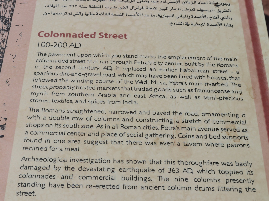 The Colonnaded Street-佩特拉必去景点