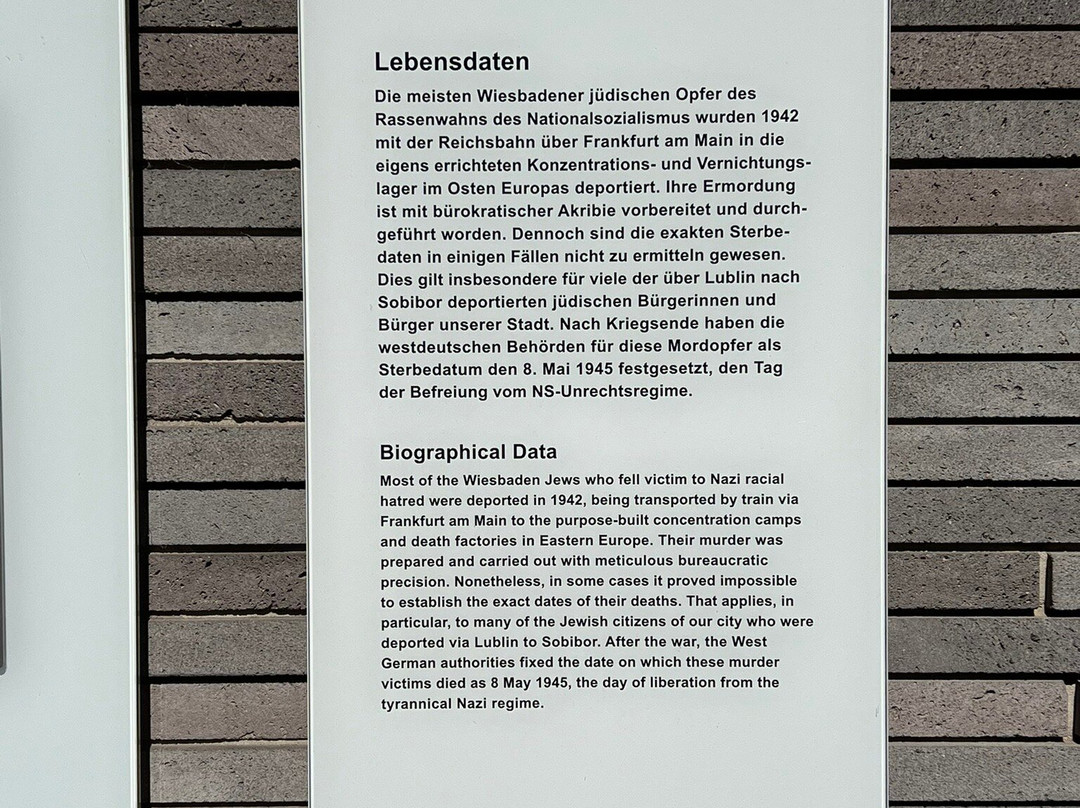 Holocaust Memorial-威斯巴登必去景点