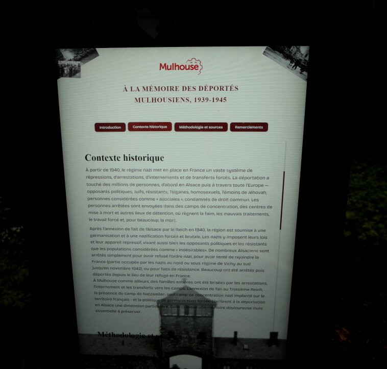 A la mémoire des déportés mulhousiens 1939-1945-米卢斯必去景点
