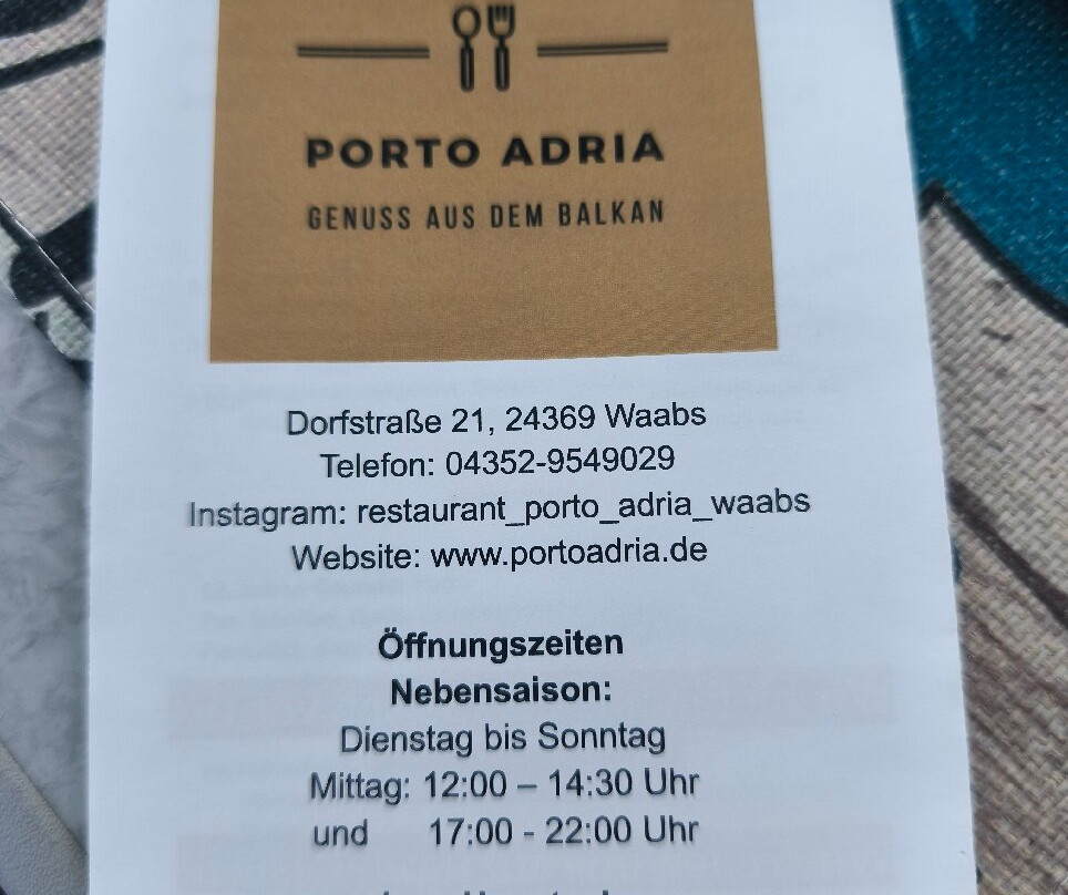 Restaurant Porto Adria