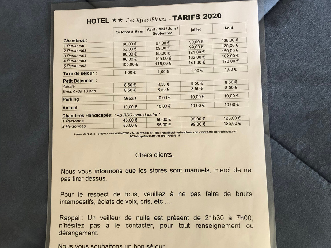 Hôtel Les Rives Bleues主图