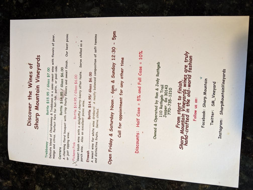 Sharp Mountain Vineyards-Jasper必去景点