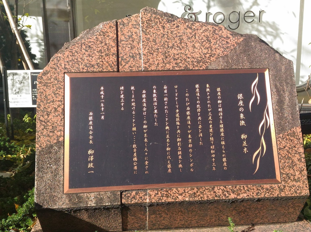 Monument of Ginza No Yanagi景点图片