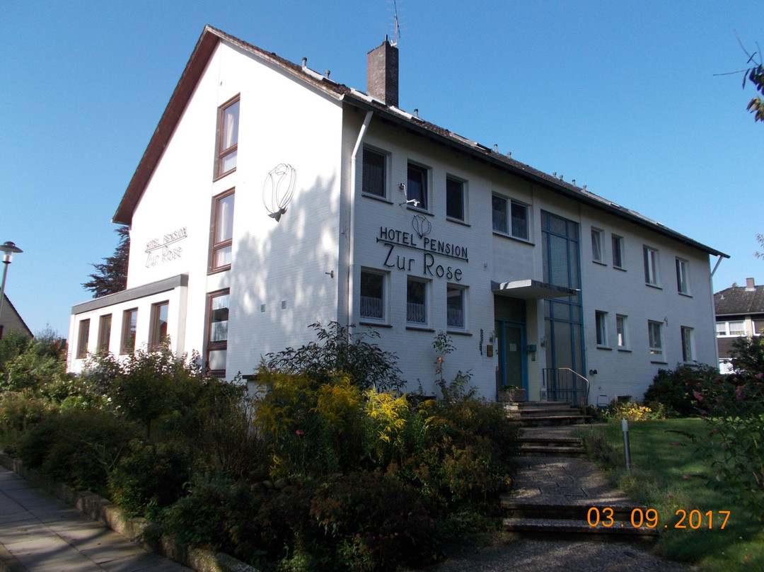Bienenbuettel酒店住宿-Hotelpension zur Rose