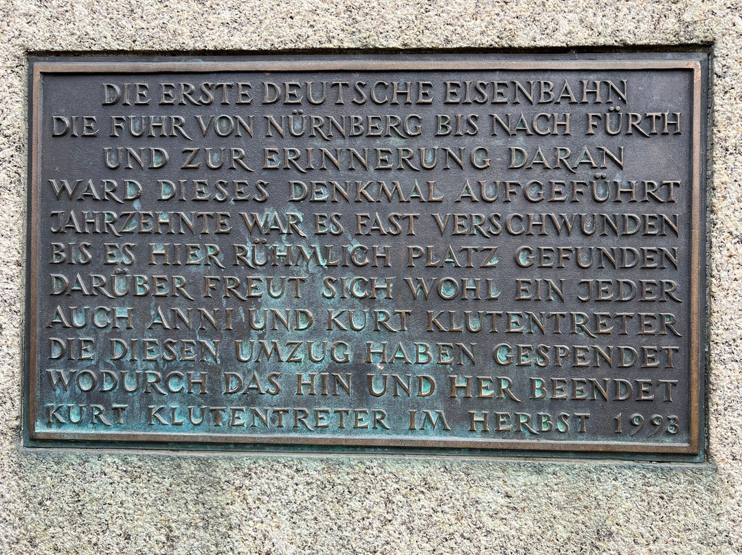 Ludwig-Eisenbahn-Denkmal-纽伦堡必去景点