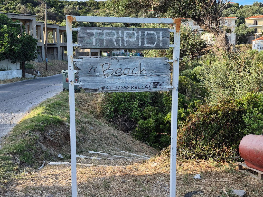 Tripidi beach-Marathokampos必去景点