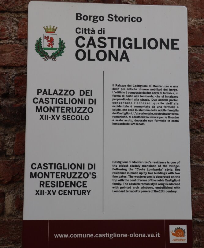 Palazzo dei Castiglioni di Monteruzzo-Castiglione Olona必去景点