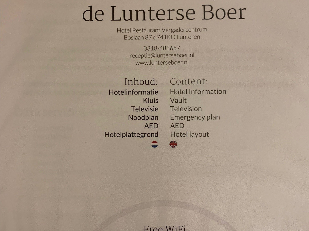 De Lunterse Boer Hotel Restaurant主图