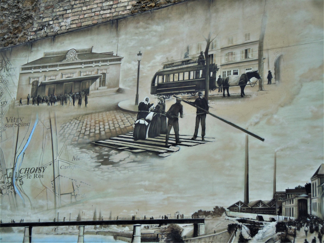 Fresque Carte postale 03-Choisy-le-roi必去景点