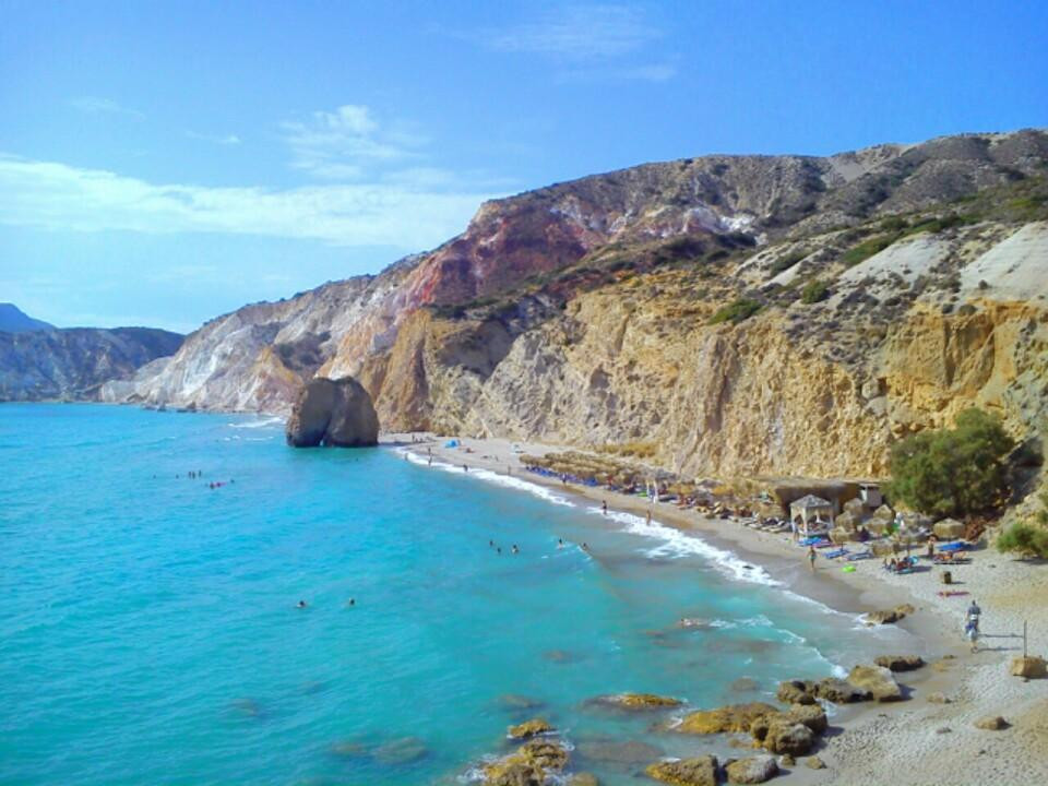 Firiplaka Beach-米洛斯岛必去景点