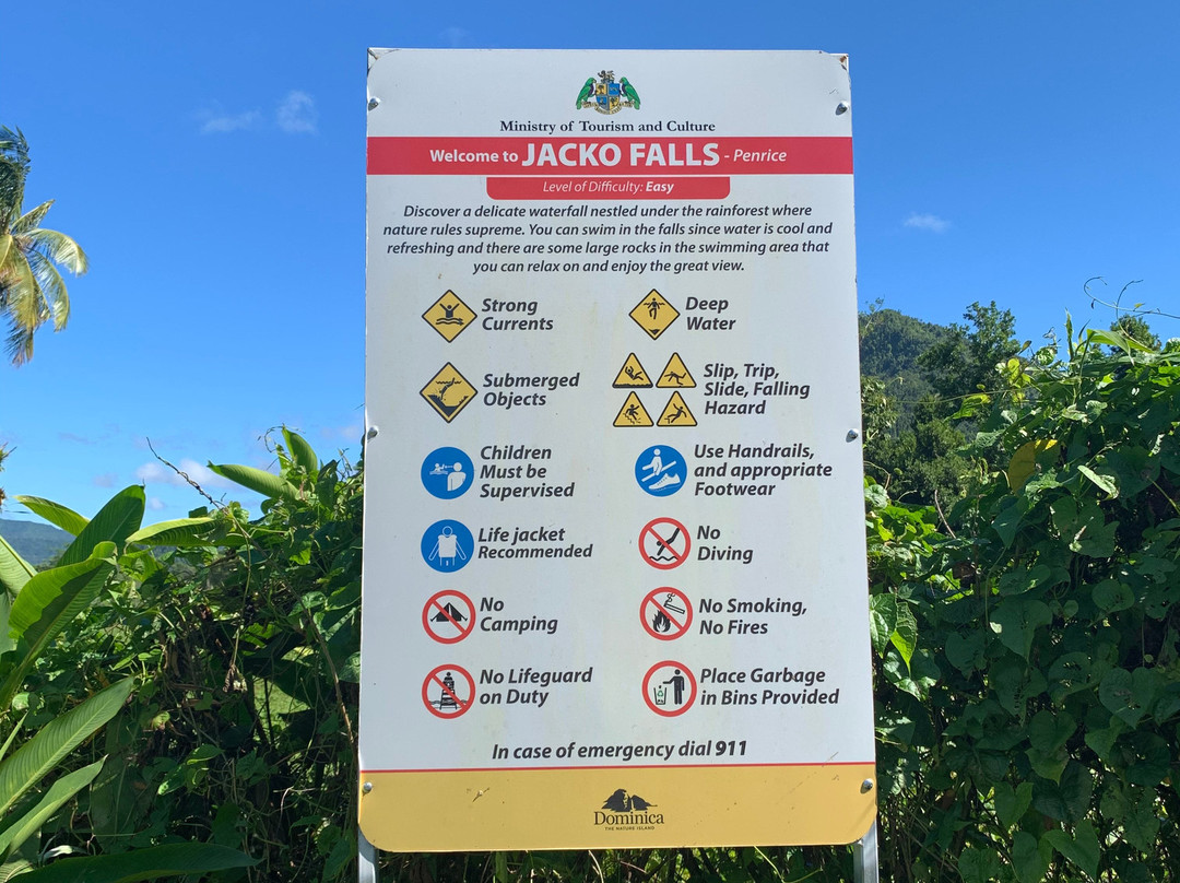Jacko Falls-Morne Trois Pitons National Park必去景点