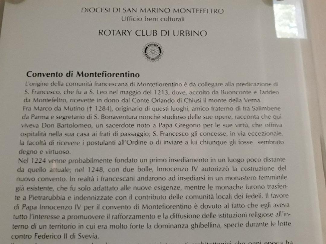 Convento di Montefiorentino景点图片