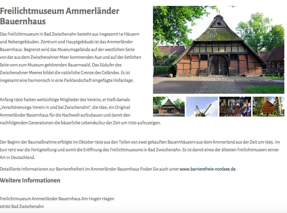 Ammerlander Bauernhaus Freilichtmuseum-Bad Zwischenahn必去景点