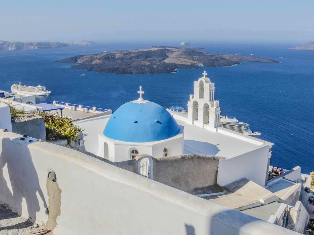 Three Bells of Fira iconic viewpoint-费拉必去景点