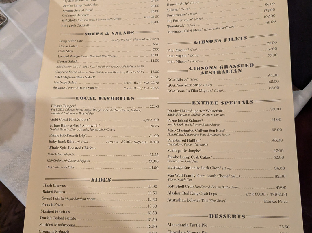 Gibsons Bar & Steakhouse - Rosemont-罗斯蒙特必去景点