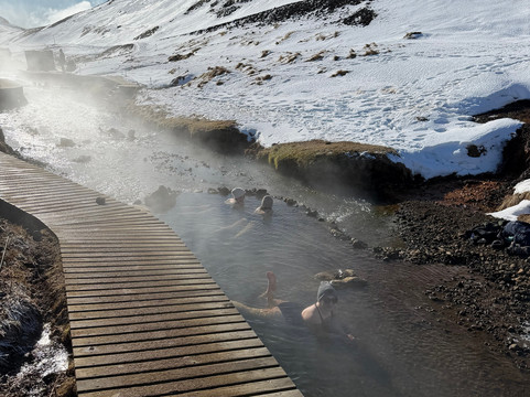 Reykjadalur Hot Springs-Olfus必去景点