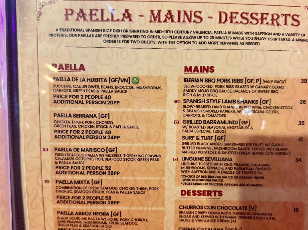 Lola Cocina Spanish Restaurant Narrabeen