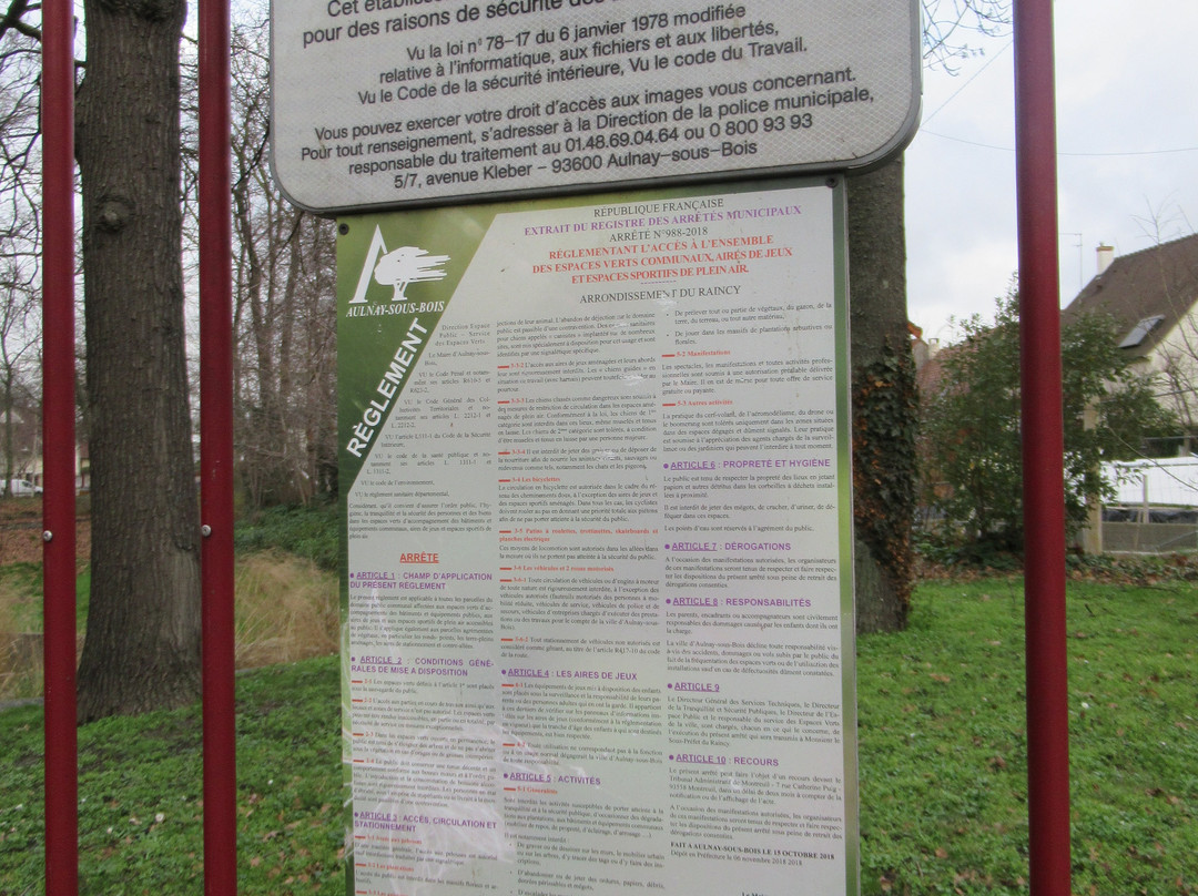 Parc Faure-Aulnay-sous-Bois必去景点