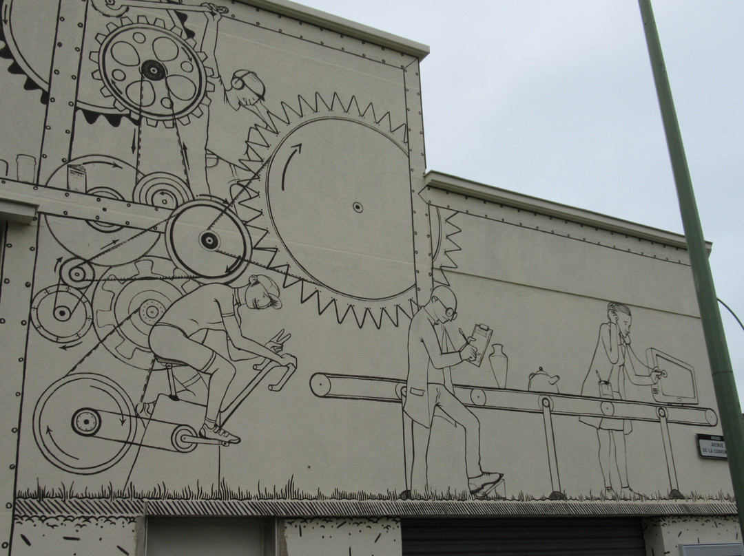 Fresque "Ressourcerie La Mine"景点图片