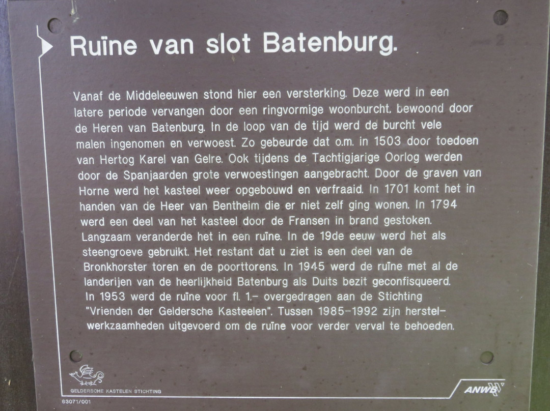Ruine Batenburg-Batenburg必去景点