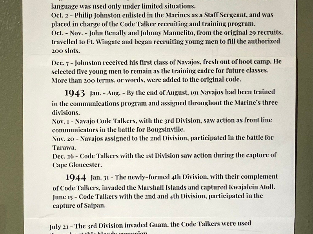 Navajo Code Talker Museum-盖洛普必去景点