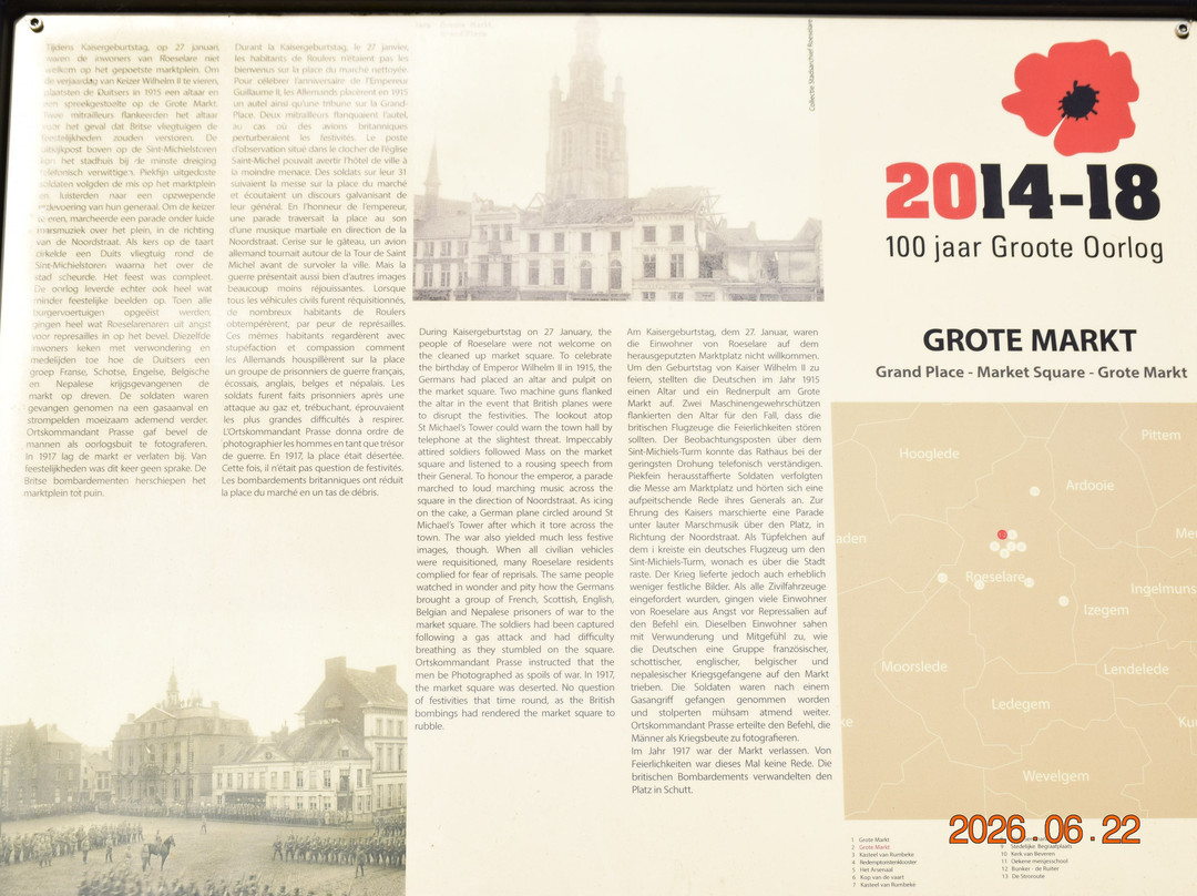 Grote markt Roeselaere.
