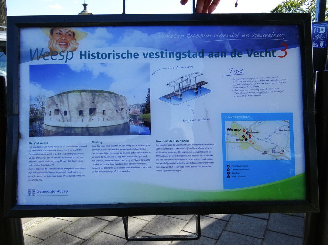 Rijksmonument Torenfort aan de Ossenmarkt uit 1861-韦斯普必去景点