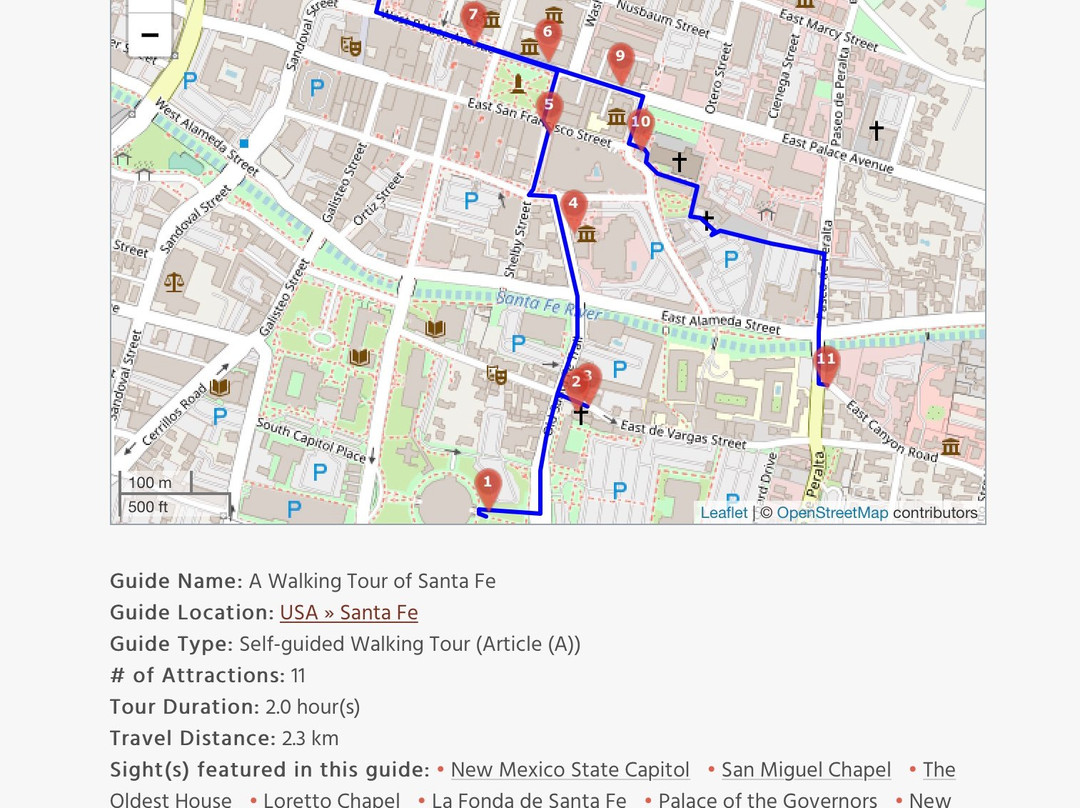 Walking Tour of Santa Fe-圣菲必去景点