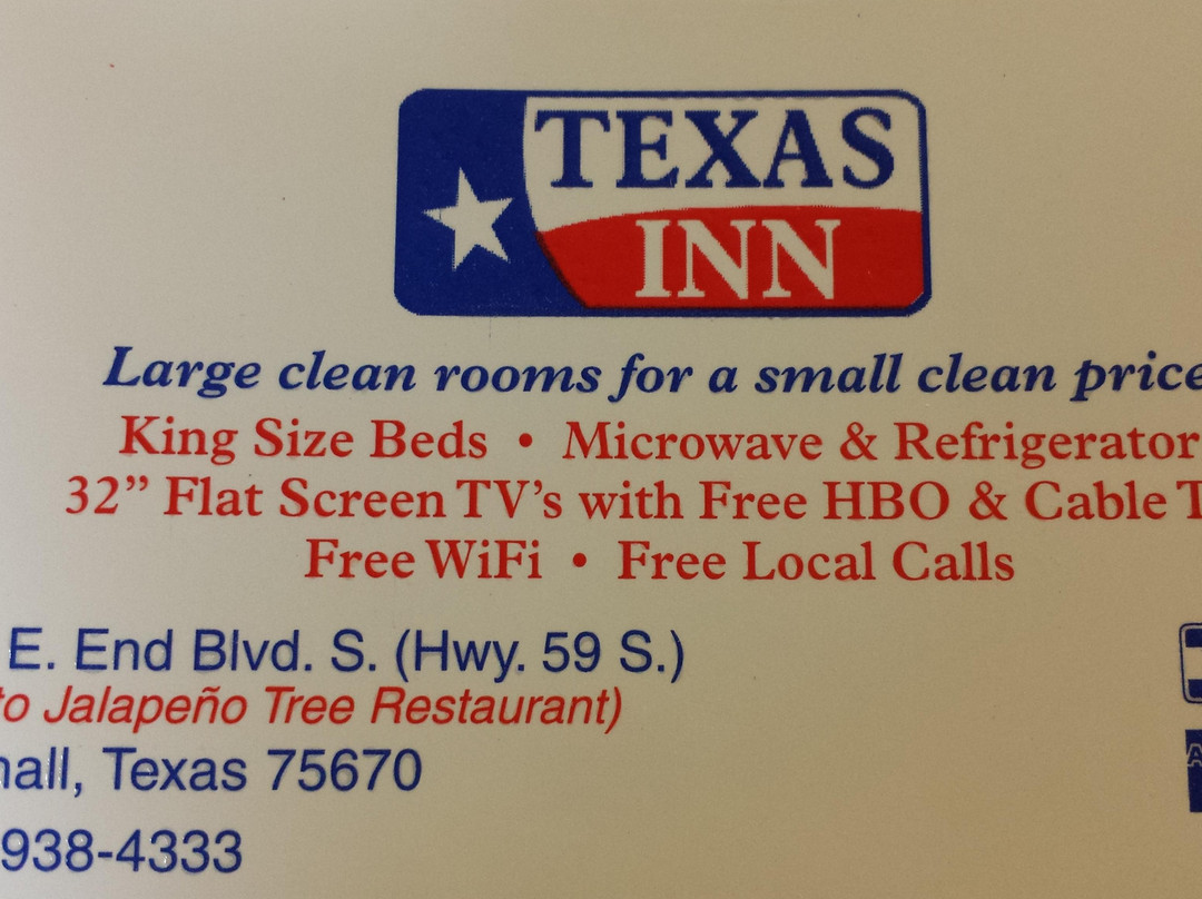 Marshall酒店住宿-Texas Inn