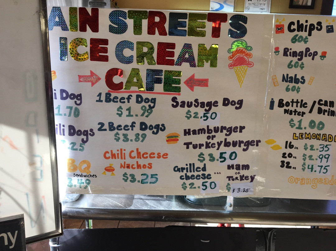 Blounts Creek餐馆和美食-Main Street Ice Cream Cafe