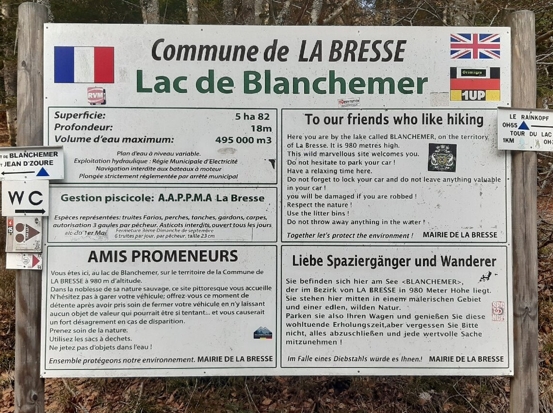 Lac de Blanchemer-La Bresse必去景点