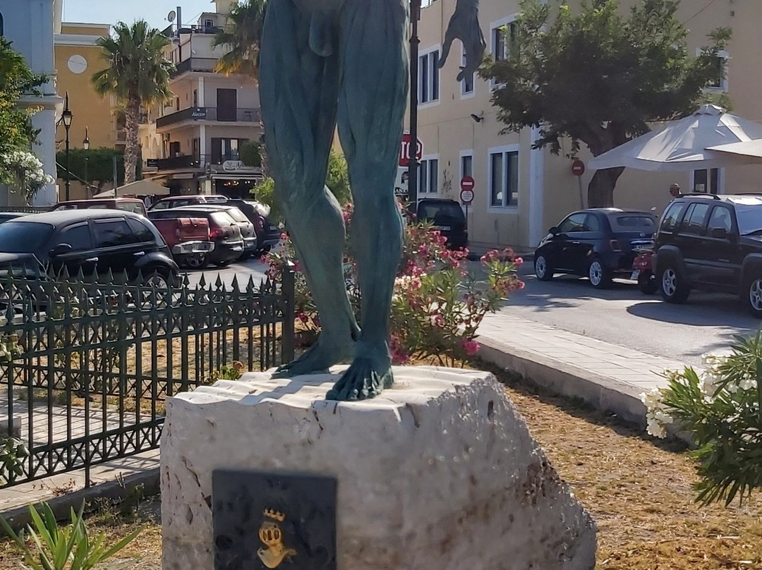 Statue Andreas Vesalius (skinned Man)