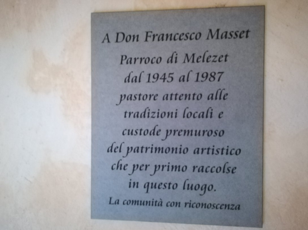 Museo di Arte Religiosa Alpina-Melezet必去景点