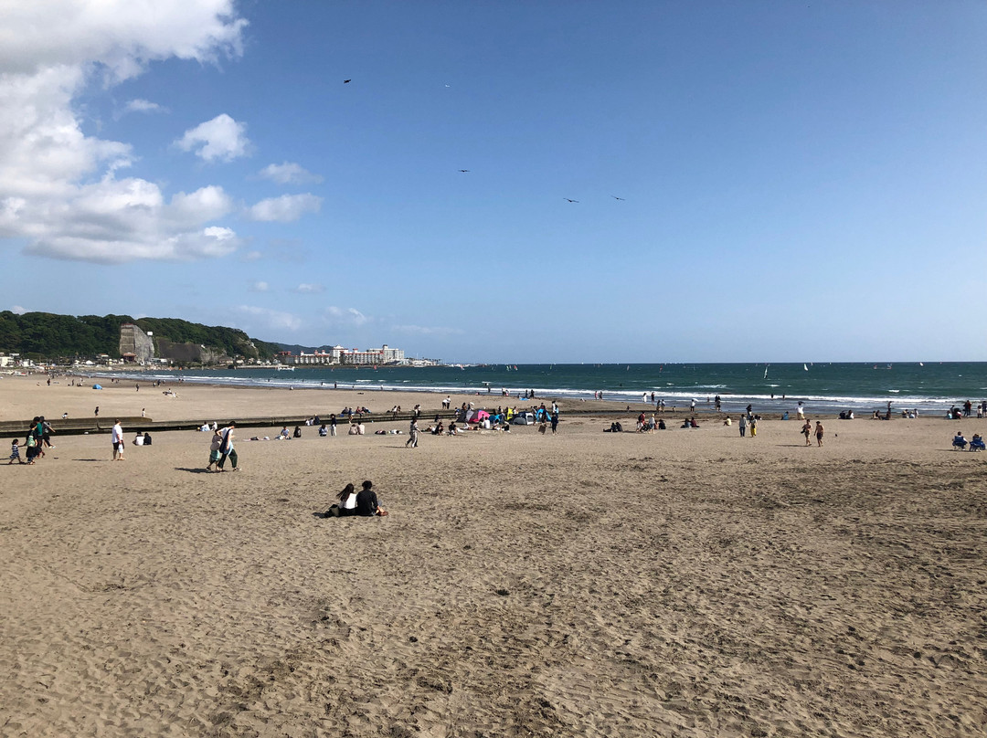 Yuigahama Beach-镰仓市必去景点