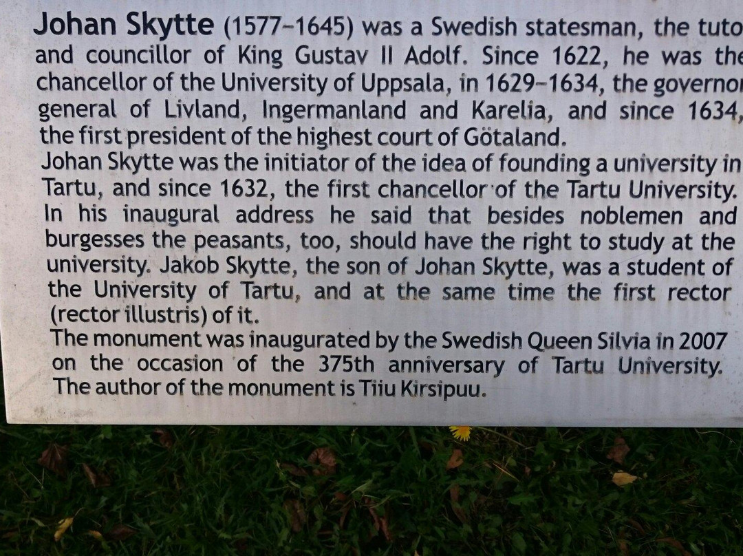 Monument to Johan Skytte-塔尔图必去景点