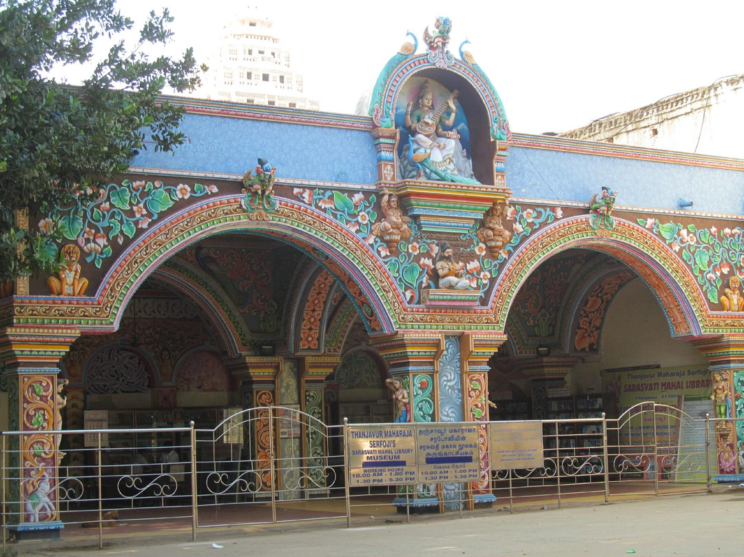 The Serfoji Sarasvati Mahal Library-坦加布尔必去景点