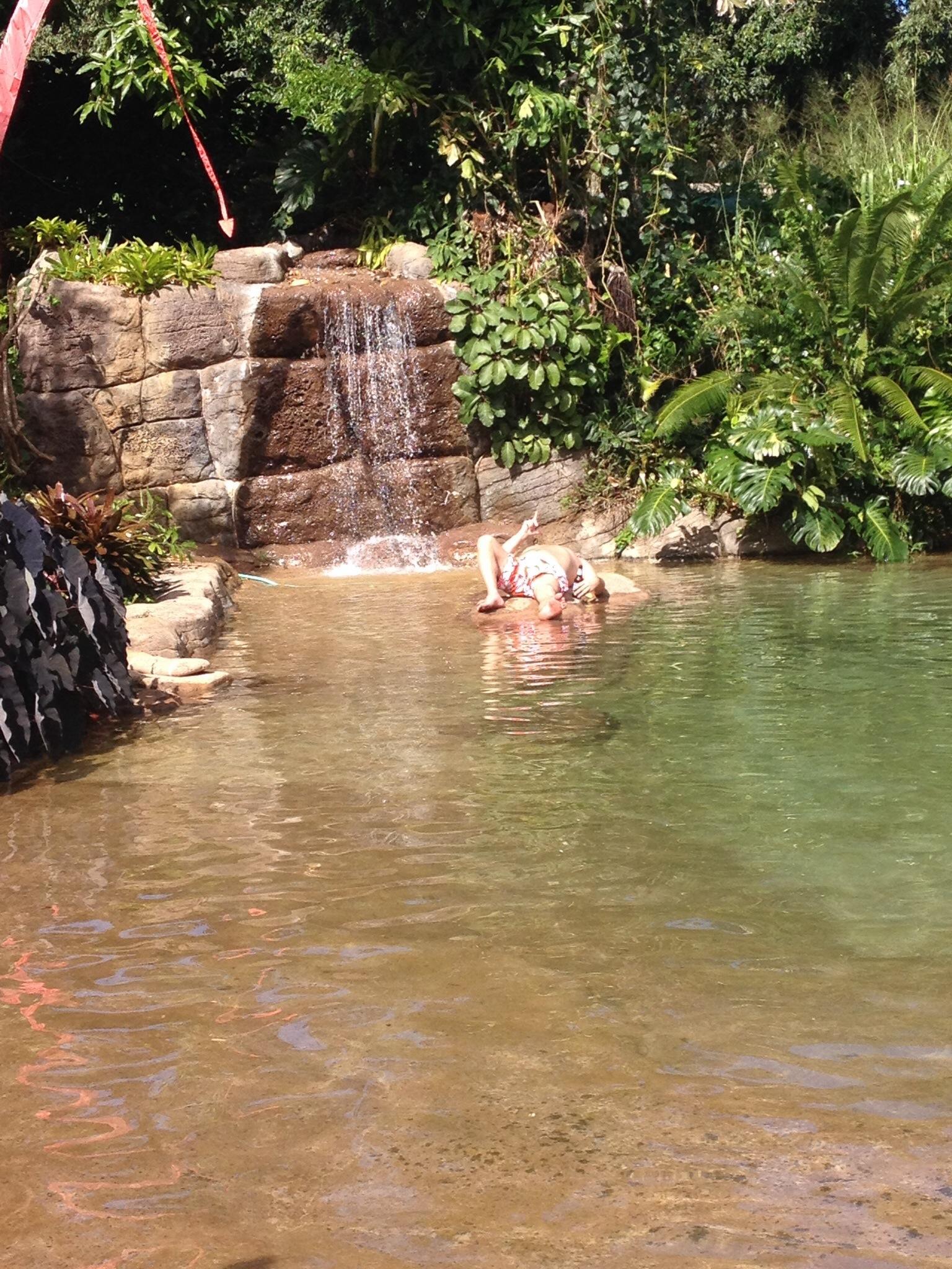 Moloa'a Beach House-泳池