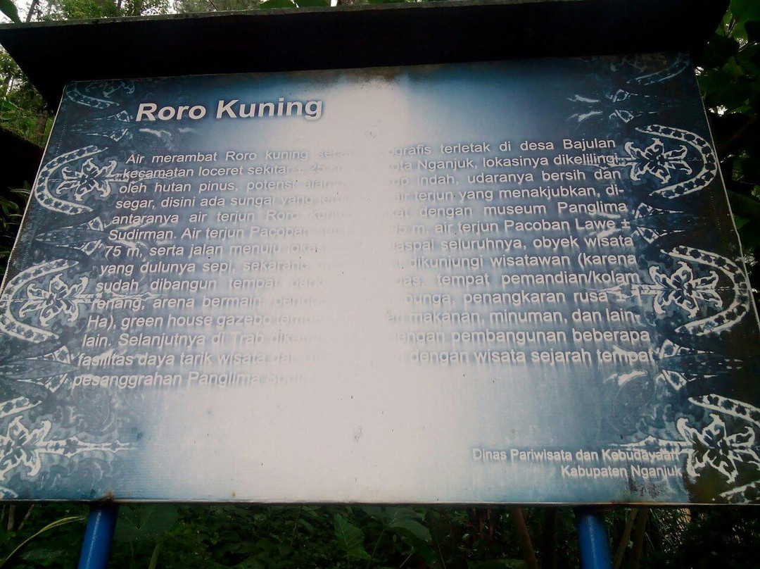 Roro Kuning Waterfall-Nganjuk必去景点