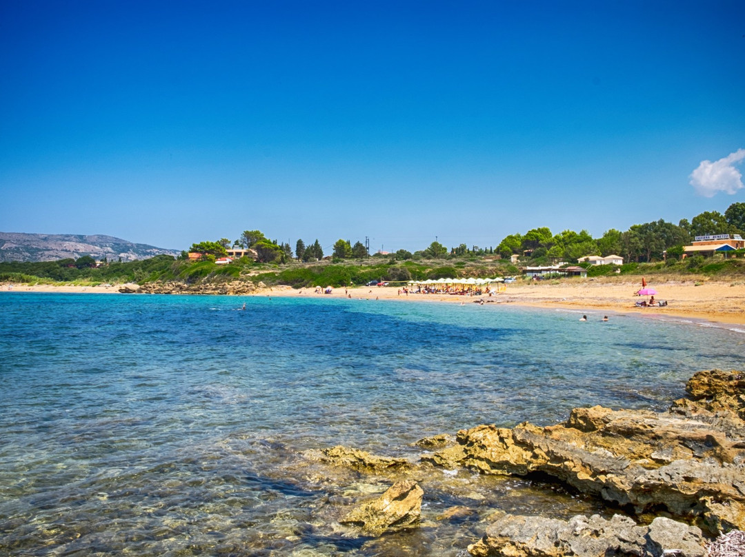 Vrachinari Beach-凯法利尼亚岛必去景点